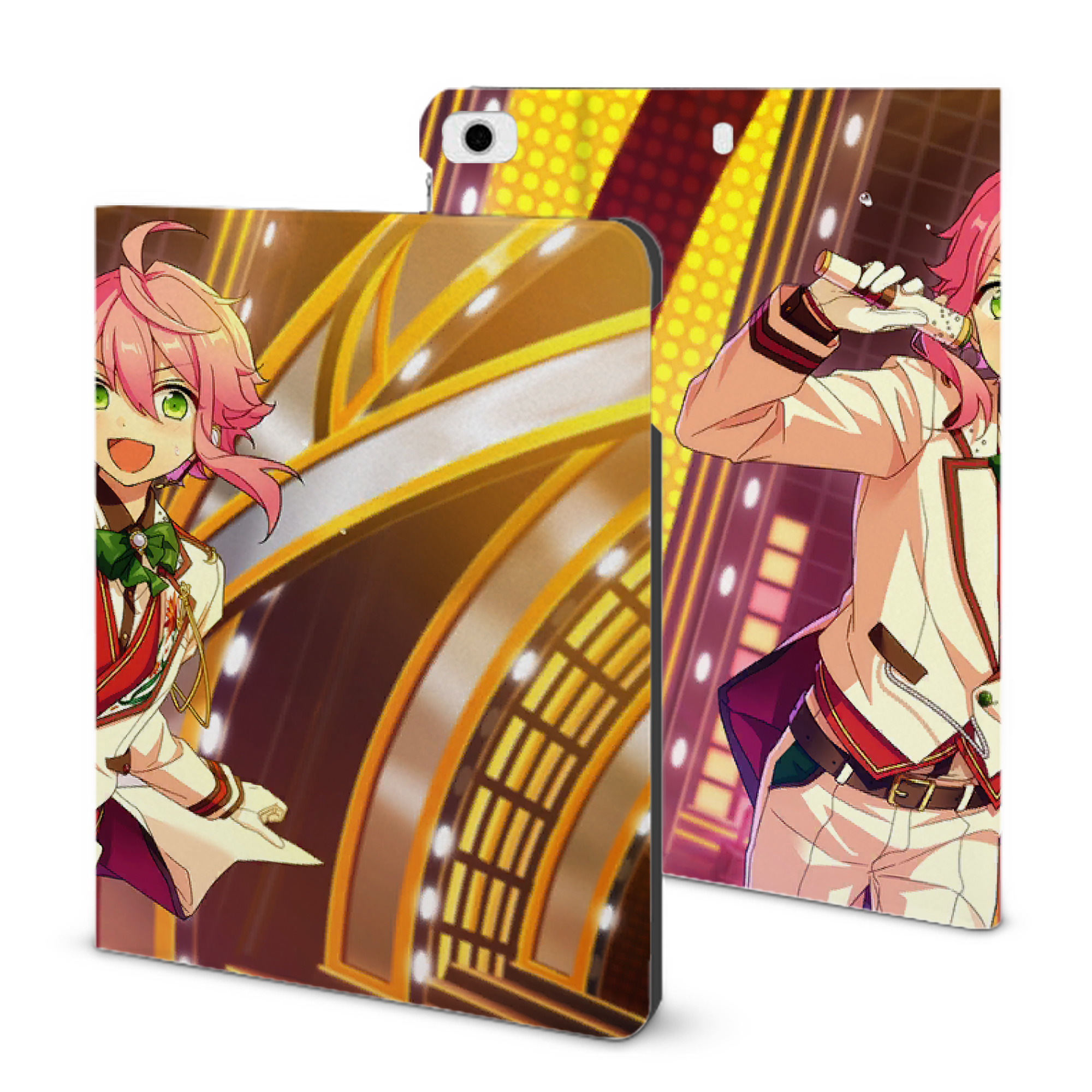 （画像用） あんさんぶるスターズ! Ensemble Stars IPad ケース ブック型 PUレザー TPU 耐衝撃 軽量 薄型 ペン収納なし 全面保護 IPad 各モデル対応